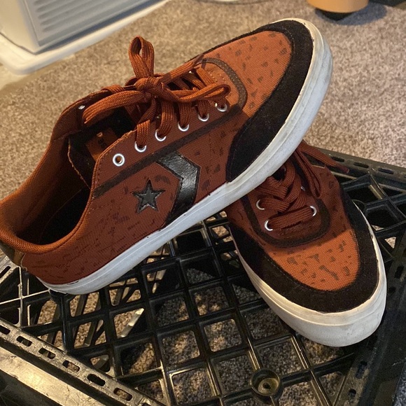 Burgundy Custom Converse - Picture 2 of 3